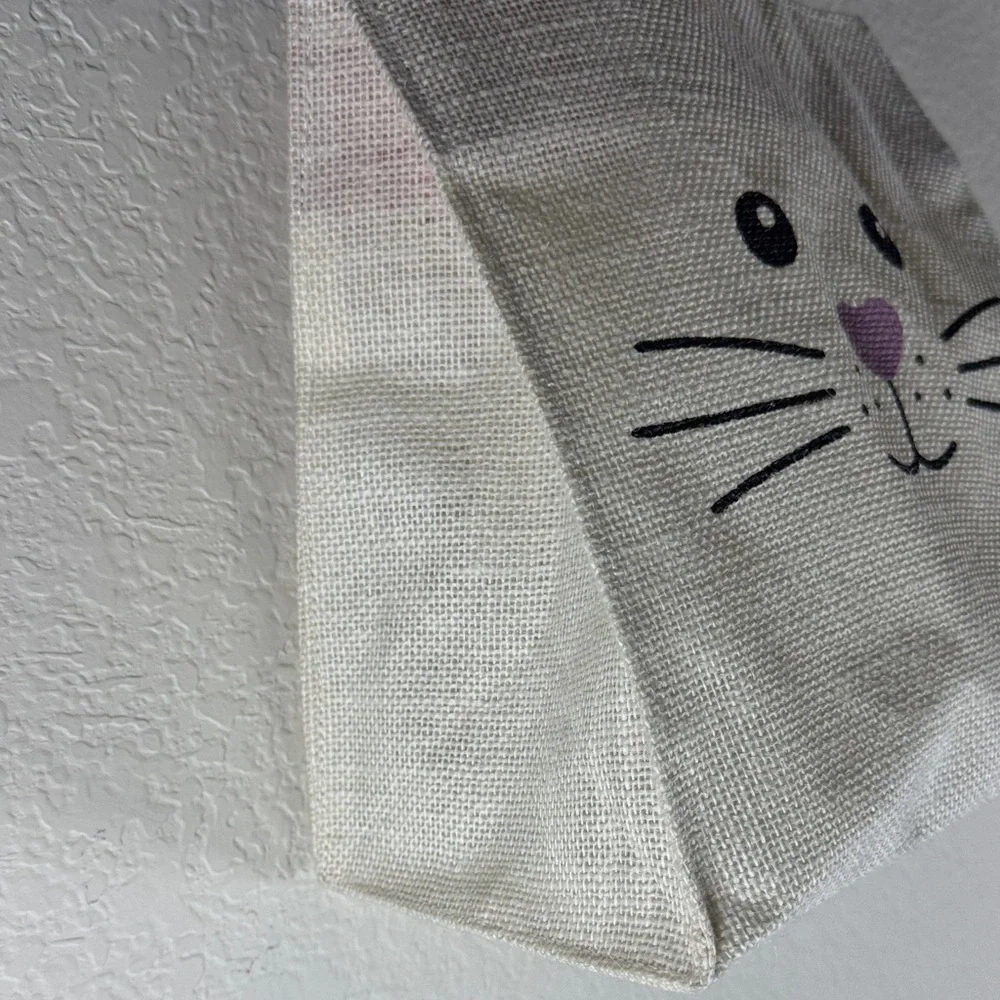 Cute Bunny‎ Face Pink-Eared Tote Bag